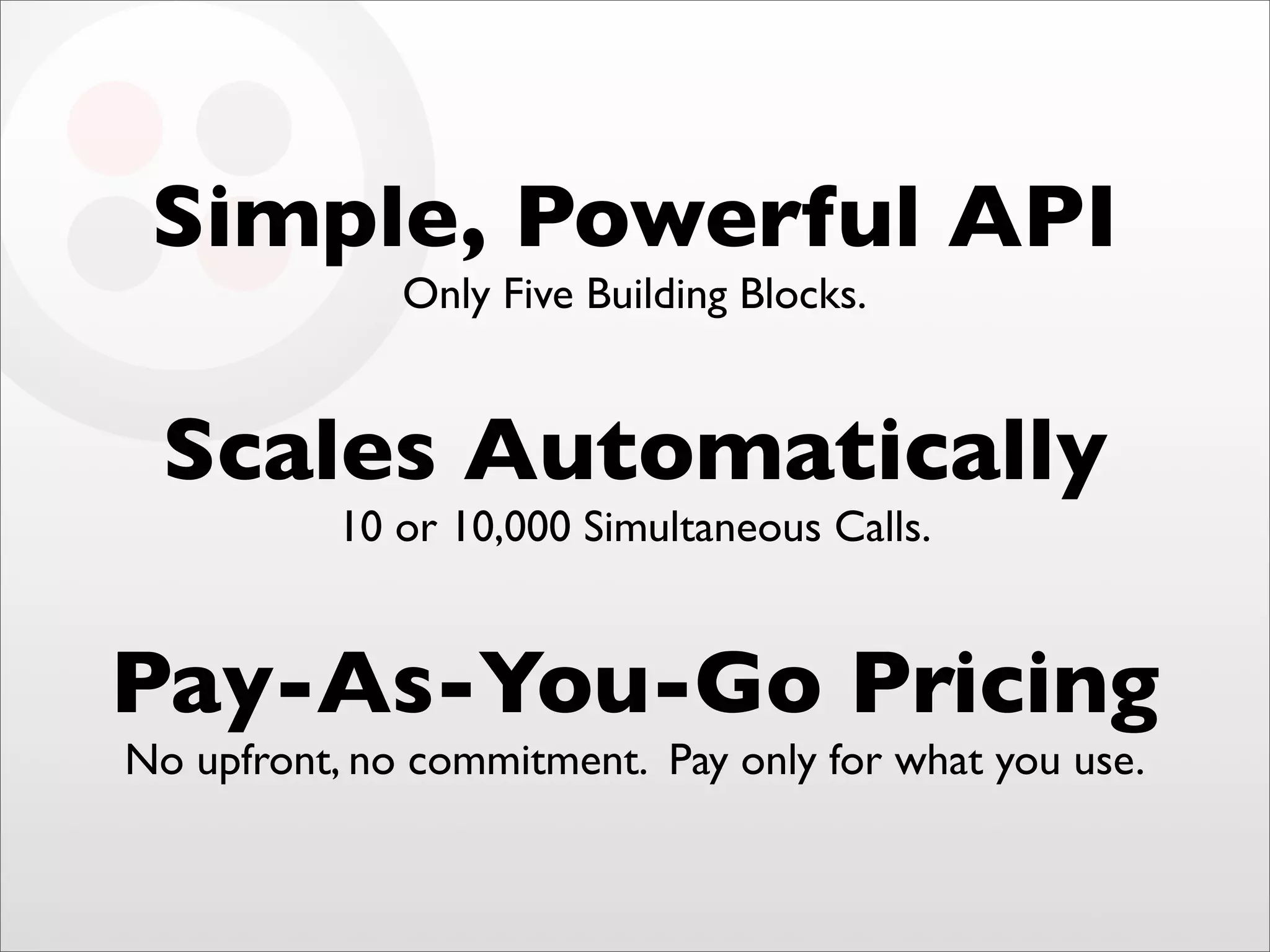 Final Twilio Under the Radar 2009 Cloud