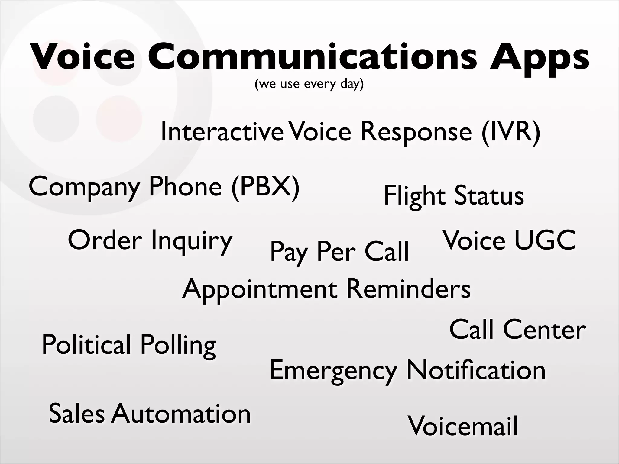 Final Twilio Under the Radar 2009 Cloud