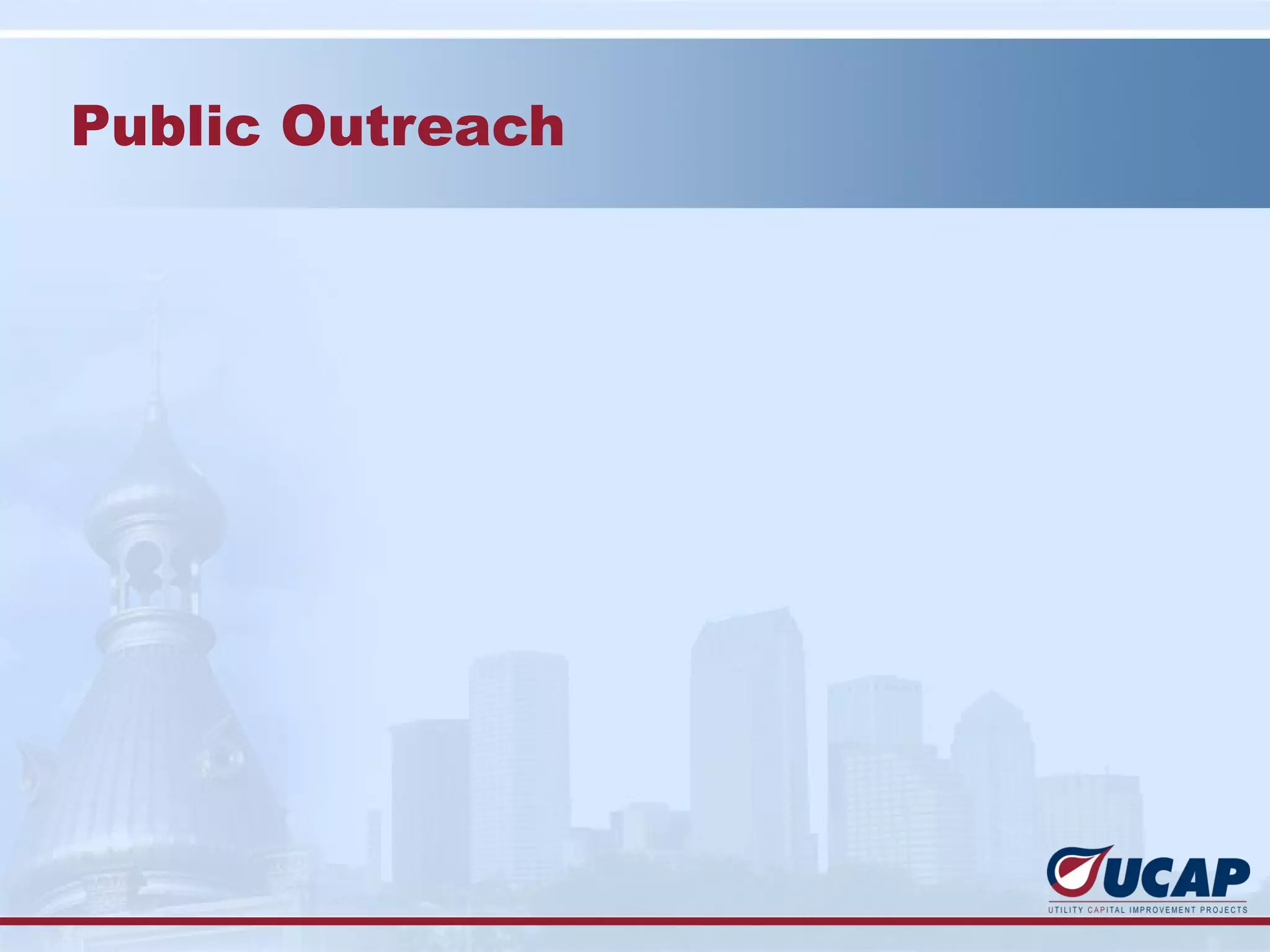 Public Outreach
 