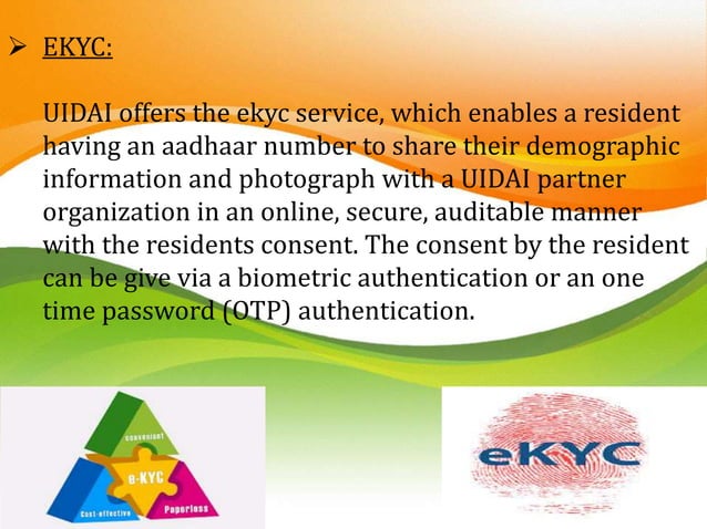 UIDAI:use of technology in increasing efficiency,delivery and ...