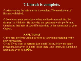 Umra Procedure Umra step by step guide | PDF