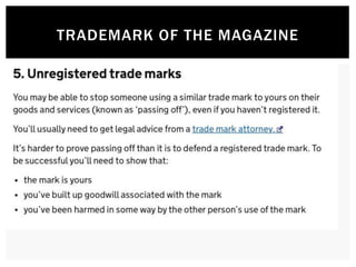 TRADEMARK OF THE MAGAZINE
 