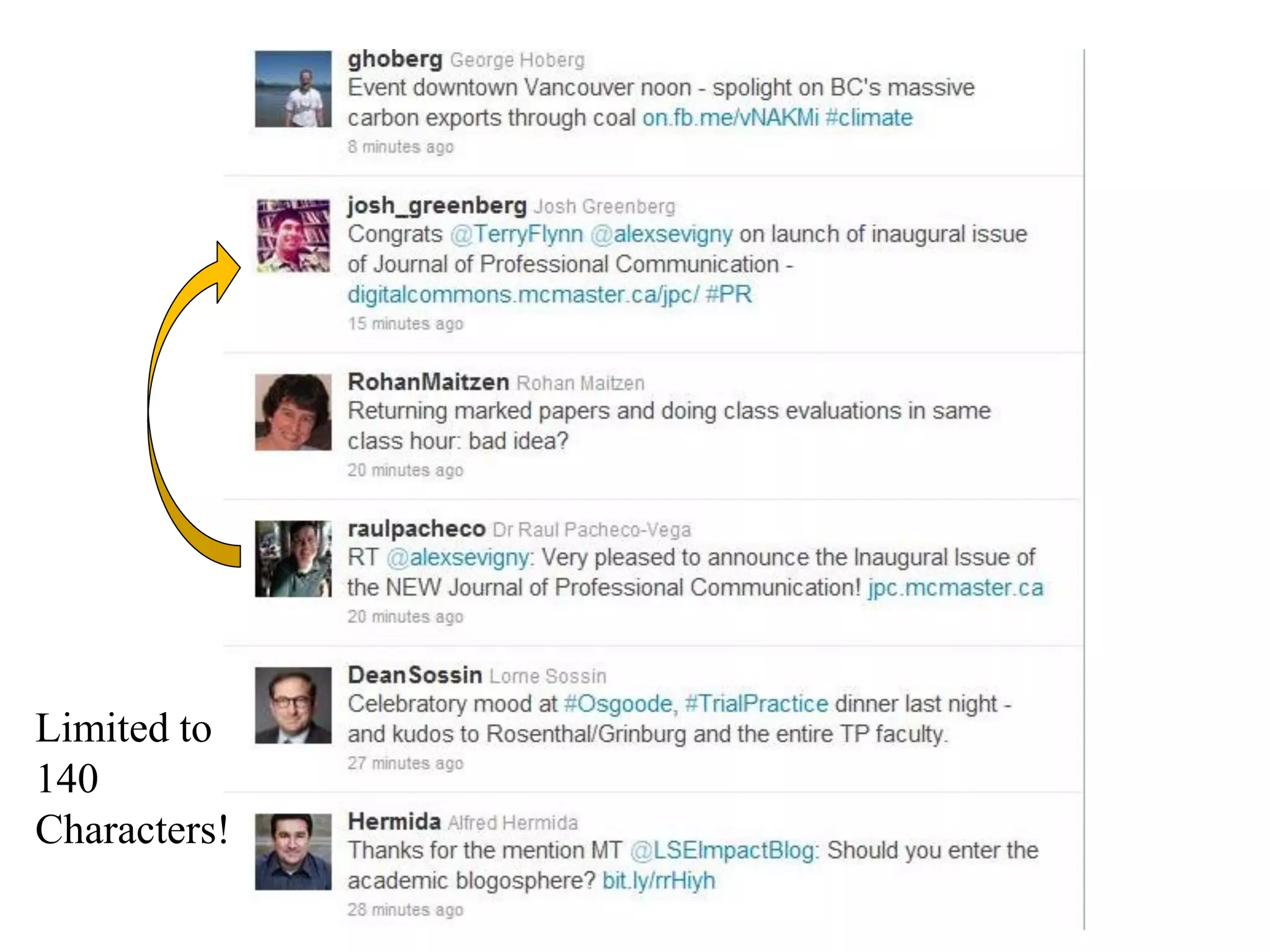 Limited to
140
Characters!
 