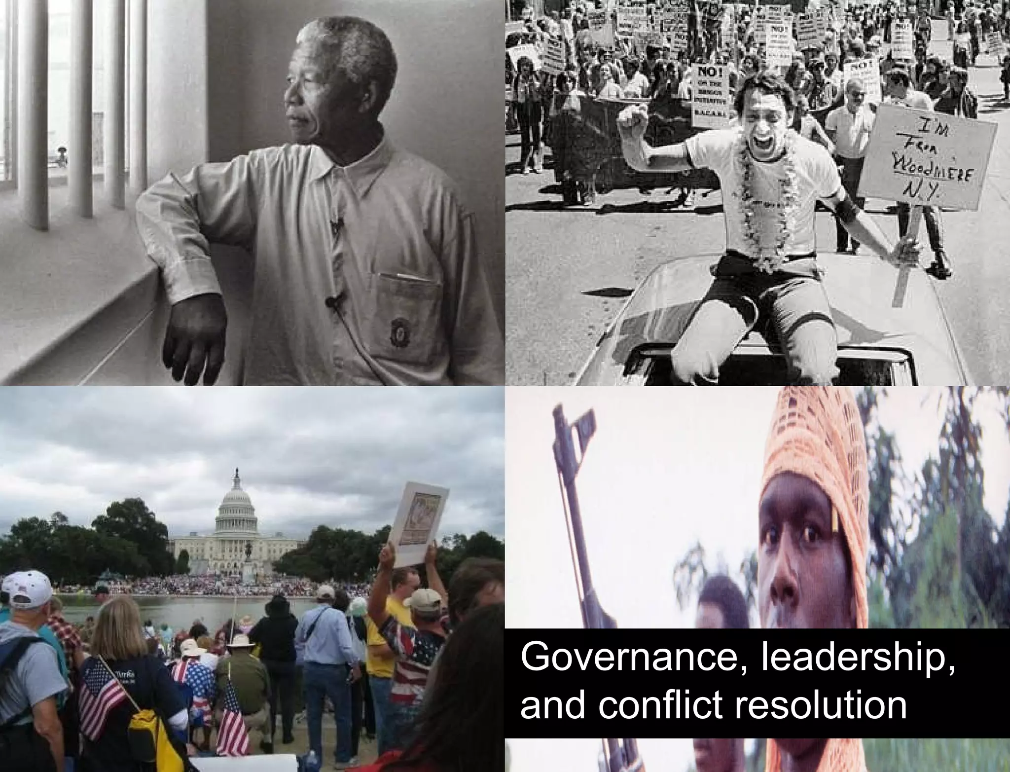 Hypothesis vs. Agenda Governance, leadership, and conflict resolution 