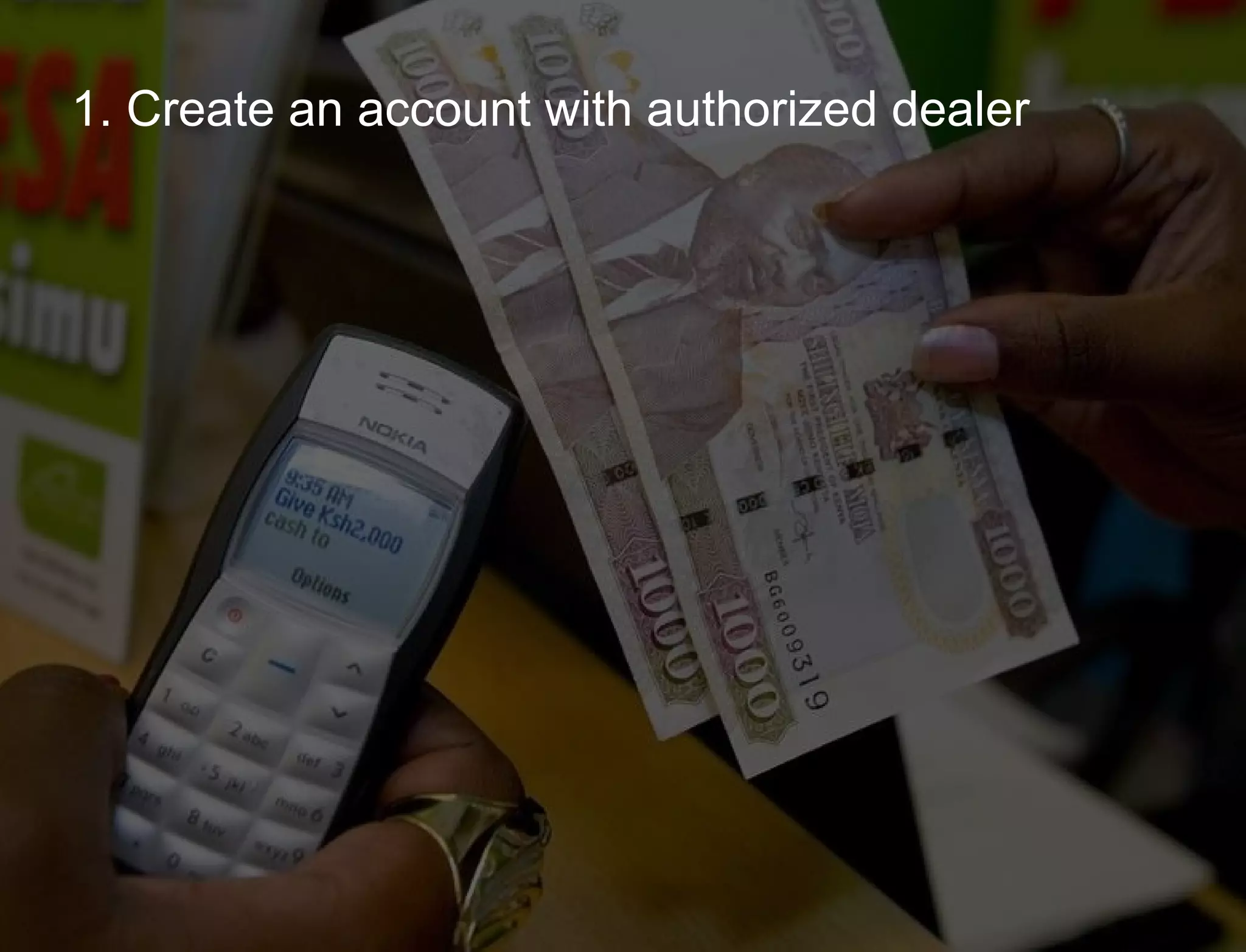 Hypothesis vs. Agenda 1. Create an account with authorized dealer 