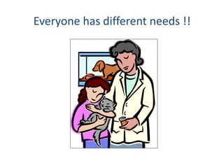 Everyone has different needs !!
 