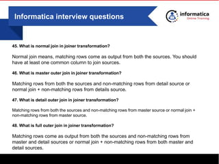 Informatica Online Training | PPTX