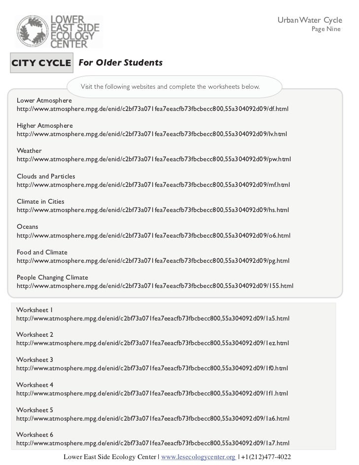 Printables Water Cycle Worksheet High School printables water cycle worksheet high school safarmediapps the urban 13 cycle