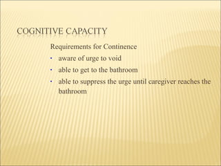 Urinary Incontinence in older women | PPT