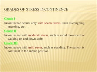 Urinary Incontinence in older women | PPT