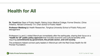 Mobile Health in China: A Case Study on Wenchuan