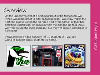 Winner gets an incentive Theme Night Contest Start a discussion on Facebook and Twitter around what kind of theme night fans would like to see Social Media Integration and Custom Programs