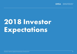 Ukrainian Venture Capital & Private Equity Overview 2017 24
2018 Investor
Expectations
 