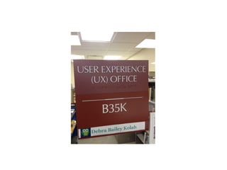 From Science Librarian to UX Office of One