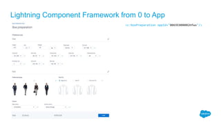 Lightning Component Framework from 0 to App
<c:boxPreparation oppId="0069E000002Hfwx"/>
 