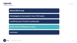 Accelerate Your PM Career in 2022!