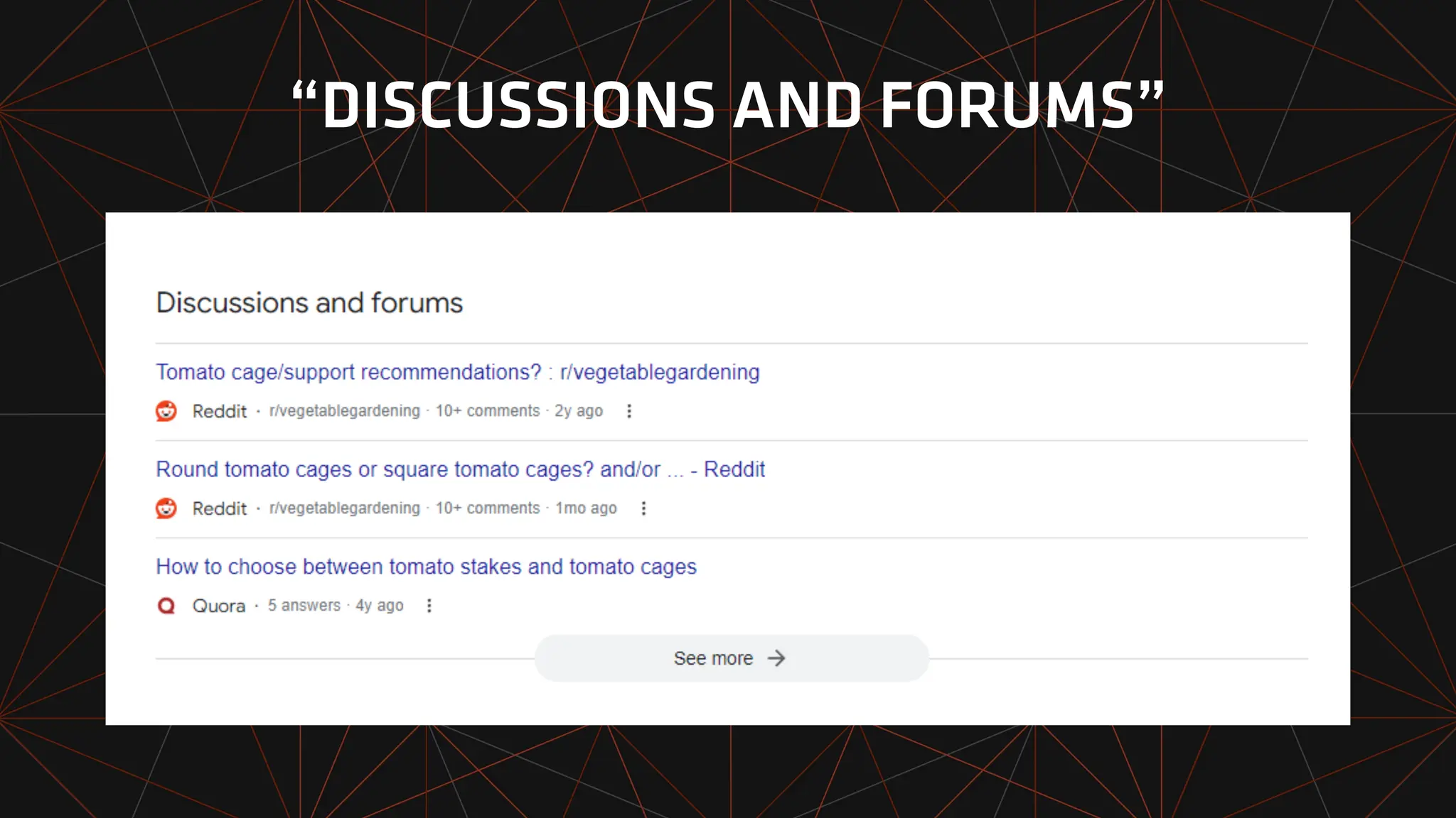 “DISCUSSIONS AND FORUMS”
 
