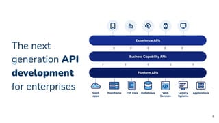 4
The next
generation API
development
for enterprises
 
