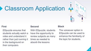 Edpuzzle Application ICT-Based Resources for Learning and Teaching Listening | PPTX