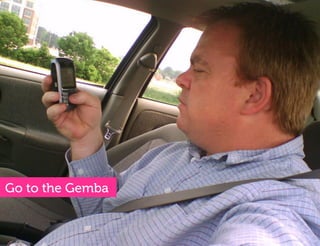 Go to the Gemba
 