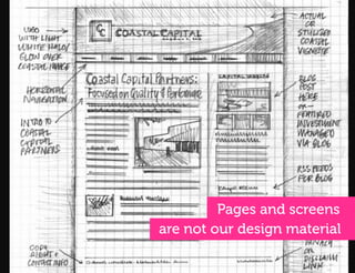 Q:



Q:!




               Pages and screens
      are not our design material
 