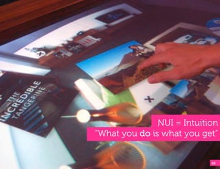 NUI = Intuition
“What you do is what you get”


                            88!
 