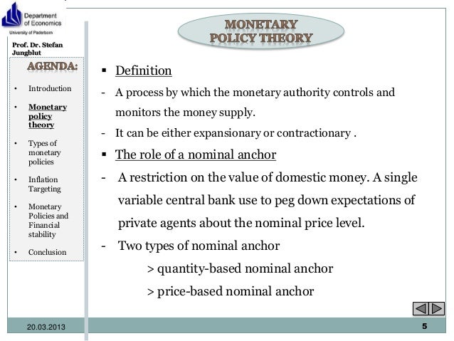 an introduction to the monetary and fiscal policies an introduction to the monetary and fiscal policies