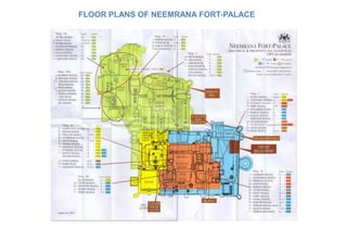 FLOOR PLANS OF NEEMRANA FORT-PALACE
 