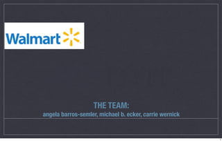 MAD	  RIVER
                   THE TEAM:
angela barros-semler, michael b. ecker, carrie wernick


                                                         3
 