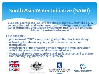Regional Conference on Risks and Solutions: Adaptation Frameworks for Water Resources Planning, Development and Management in South Asia
