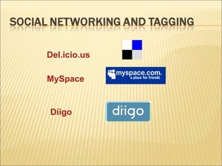 Del.icio.us MySpace Diigo 