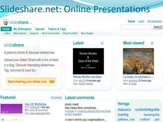 Del.icio.us is an Example of a Site that Uses a “Folksonomy” to Organize BookmarksA “folksonomy” is a spontaneous, collaborative work to categorize links by a community of users. Users take control of organize the content together. Delicious is a Social Bookmarking service, which means you can save all your bookmarks online, share them with other people, and see what other people are bookmarking. It also means that we can show you the most popular bookmarks being saved right now across many areas of interest. In addition, our search and tagging tools help you keep track of your entire bookmark collection and find tasty new bookmarks from people like you. 