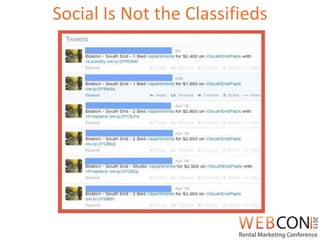 Social Is Not the Classifieds
 