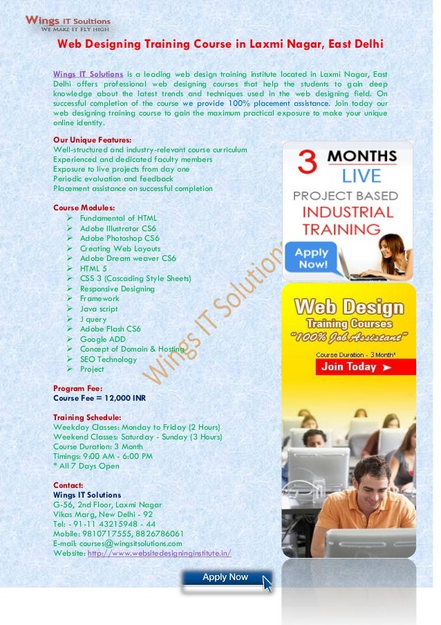 Best Website Design Training Institute in Laxmi Nagar East Delhi Best Website Design Training Institute in Laxmi Nagar East Delhi