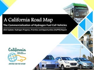 A California Road Map
The Commercialization of Hydrogen Fuel Cell Vehicles
________________________________________
2014 Update: Hydrogen Progress, Priorities and Opportunities (HyPPO) Report
 