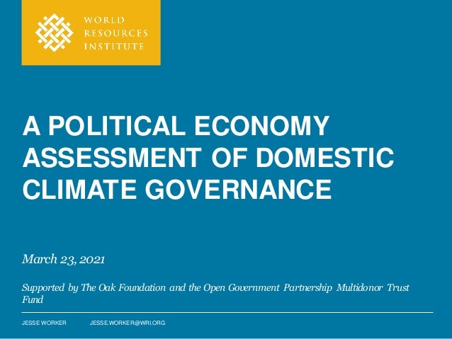 Using Political Economy to Address Climate Change Policy Challenges