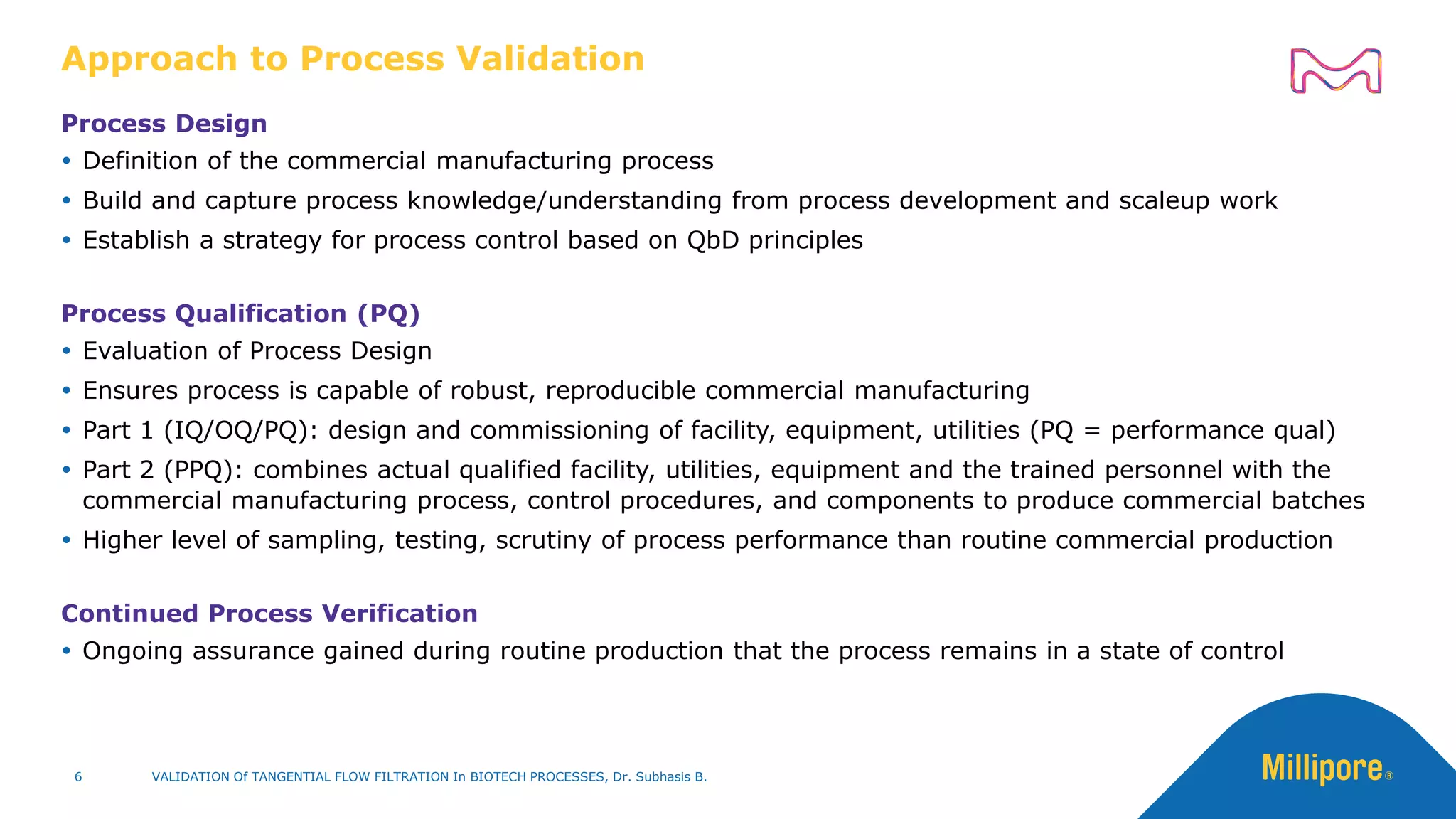 View of Validation of Tangential Flow Filtration in Biotech Processes | PDF