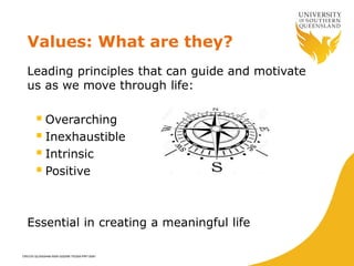 The difference between values and goals and why it matters | PPTX