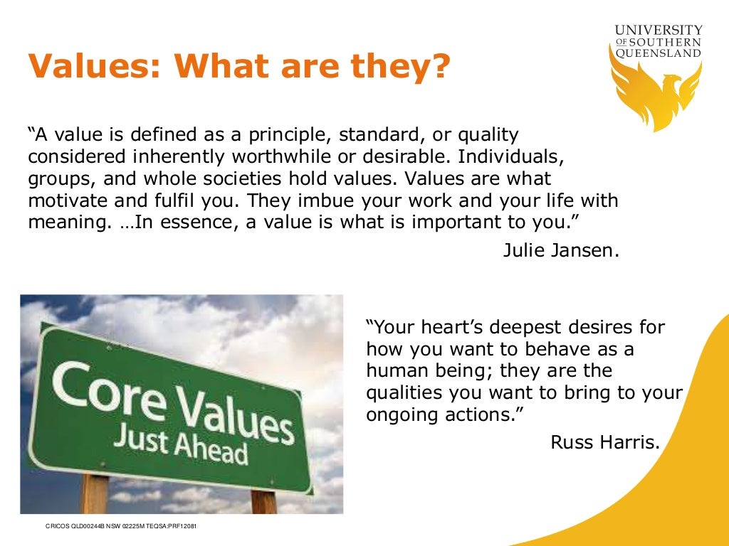 The difference between values and goals and why it matters