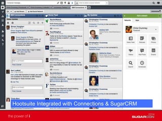 Hootsuite Integrated with Connections & SugarCRM