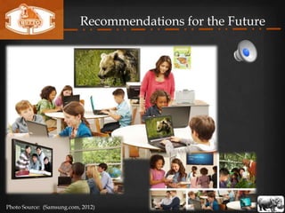 Recommendations for the Future




Photo Source: (Samsung.com, 2012)
 