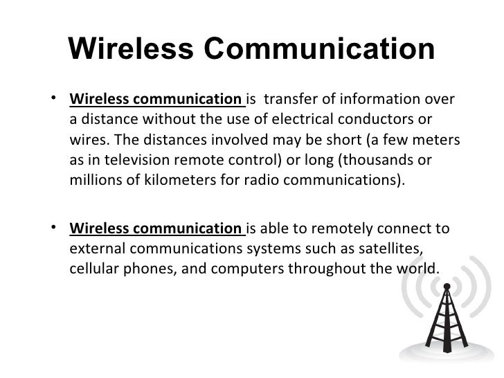 Final wireless communication