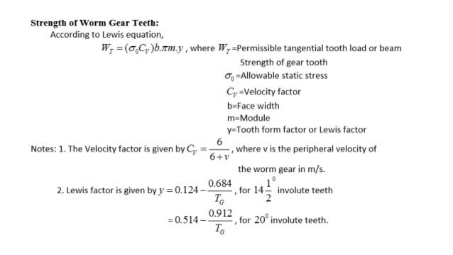 Worm Gear Design Calculation Pdf