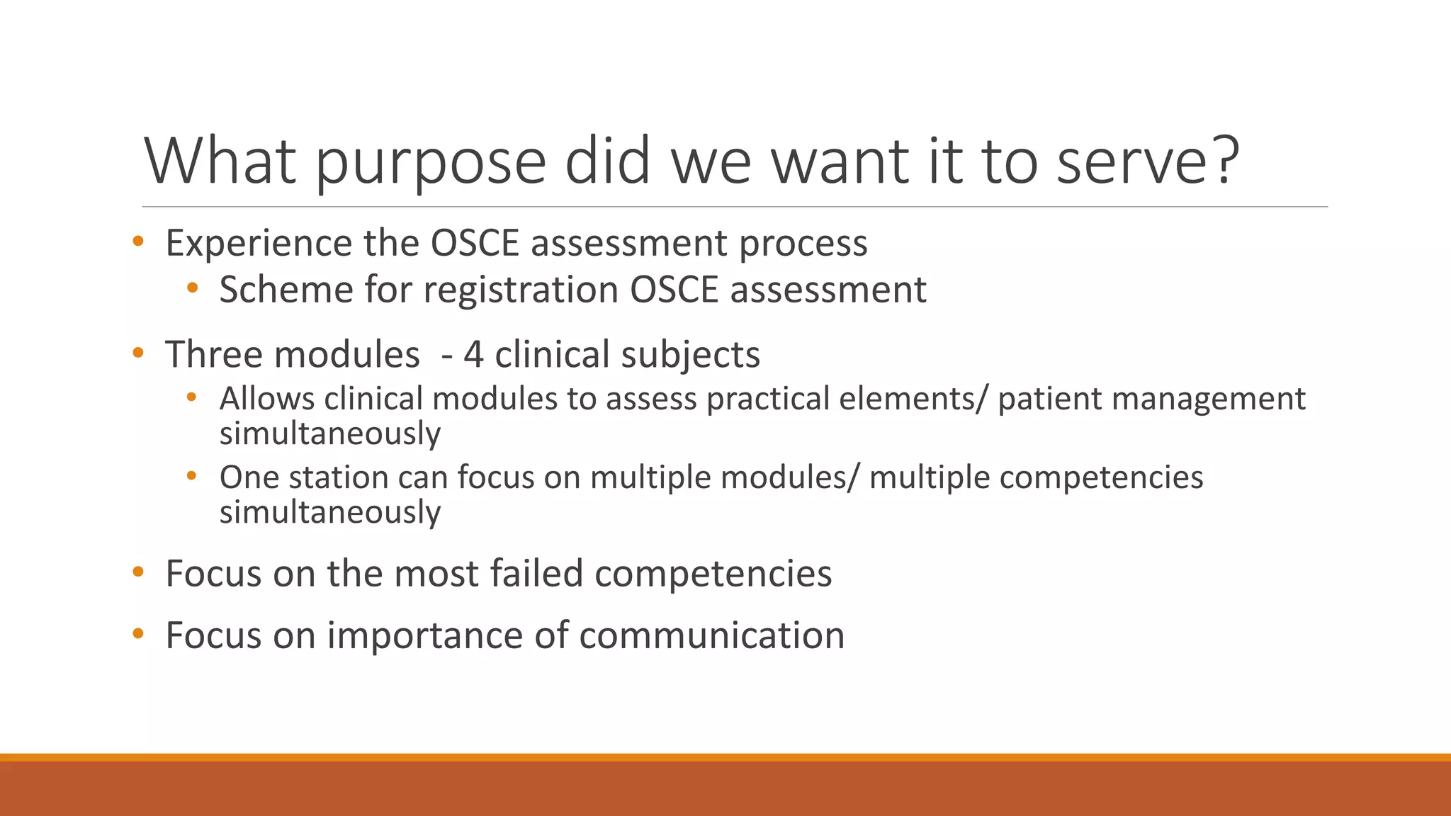 Final year mega OSCE | PPTX