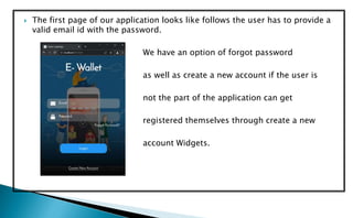 Ewallet Application Form E-Wallet | PPTX