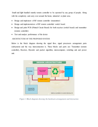 WIRELESS HOME AUTOMATION USING PIC MICROCONTROLLER BASED ON RF-MODULE | PDF