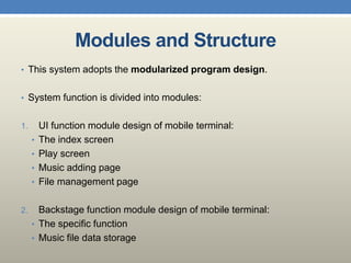 Android Multimedia Player Project Presentation | PPTX