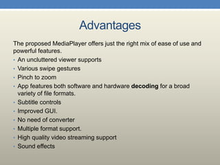 Android Multimedia Player Project Presentation | PPTX