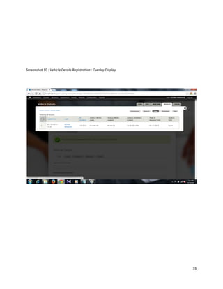 35
Screenshot 10 : Vehicle Details Registration : Overlay Display
 