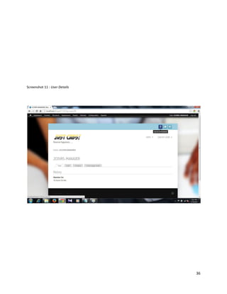 36
Screenshot 11 : User Details
 